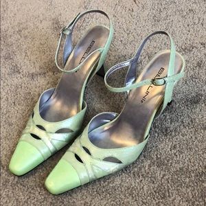 Light green heels